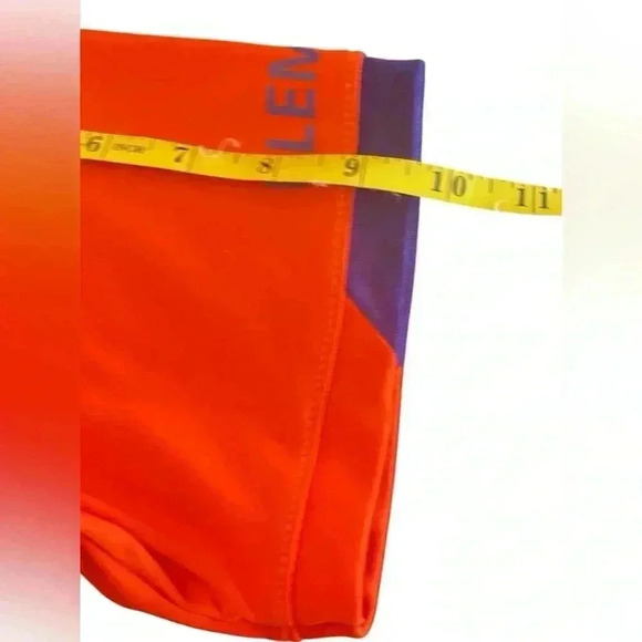 Clemson Tigers Mens Polo Shirt Orange Short Sleeve Spell Out Pullover Large - Picture 8 of 9